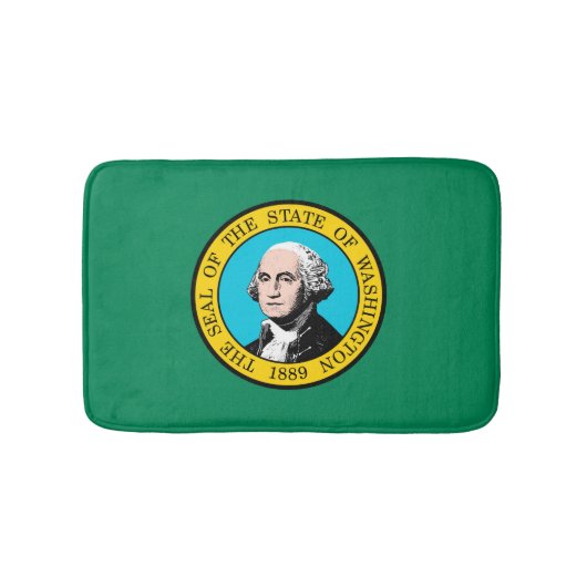 Das Design der Staatsflagge in Washington Badematte (Vorderseite)