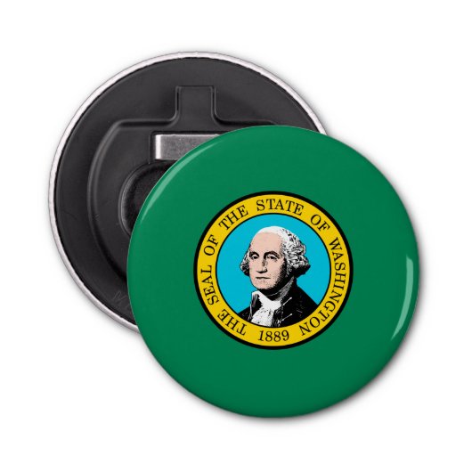 Das Design der Staatsflagge in Washington Flaschenöffner (Vorderseite)
