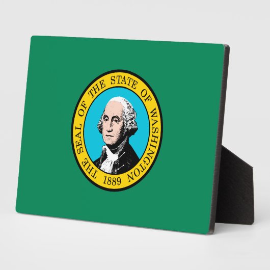 Das Design der Staatsflagge in Washington Fotoplatte (Seite)