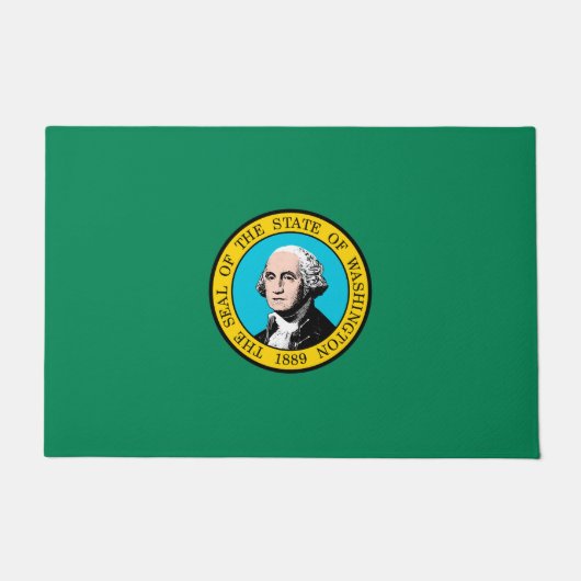 Das Design der Staatsflagge in Washington Fußmatte (Vorderseite)