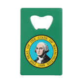 Das Design der Staatsflagge in Washington Geldbeutel Flaschenöffner (Vorderseite)