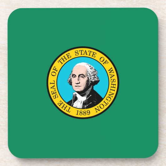 Das Design der Staatsflagge in Washington Getränkeuntersetzer (Vorderseite)