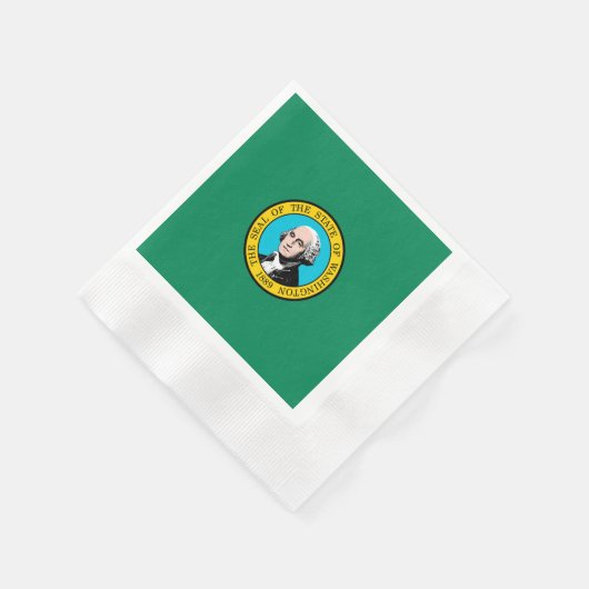 Das Design der Staatsflagge in Washington Serviette (Ecke)