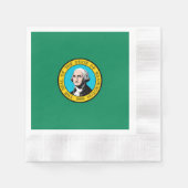 Das Design der Staatsflagge in Washington Serviette (Vorderseite)