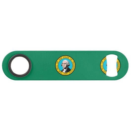 Das Design der Staatsflagge in Washington Speed Flaschenöffner (Rückseite Horizontal)