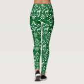 Das Design des Dala Horse Folk Leggings (Rückseite)