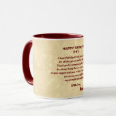 Das Design des glücklichen Vaters Tasse (Vorderseite Links)