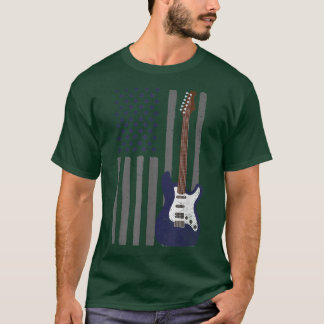 Das Design des Patriotischen Gitarristen der US-Fl T-Shirt