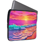 Das Design des Sonnenuntergangs Laptopschutzhülle (Vorne Rechts)