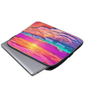 Das Design des Sonnenuntergangs Laptopschutzhülle (Vorne Knopf)