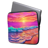 Das Design des Sonnenuntergangs Laptopschutzhülle (Vorderseite Links)