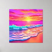 Das Design des Sonnenuntergangs Leinwanddruck (Vorderseite)