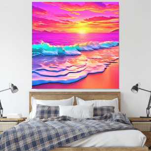 Das Design des Sonnenuntergangs Leinwanddruck