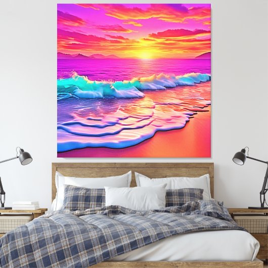 Das Design des Sonnenuntergangs Leinwanddruck (Insitu (Schlafzimmer))