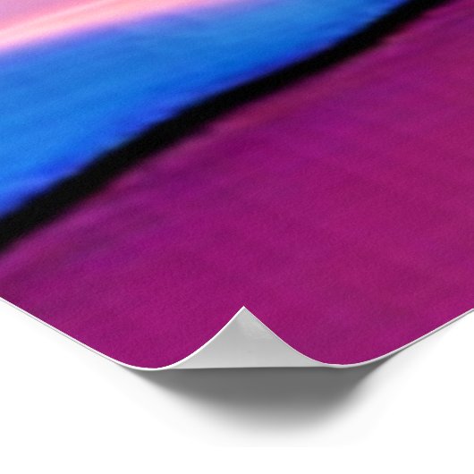 Das Design des Sonnenuntergangs Poster (Ecke)