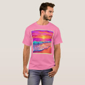 Das Design des Sonnenuntergangs T-Shirt (Vorne ganz)