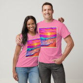 Das Design des Sonnenuntergangs T-Shirt (Unisex)