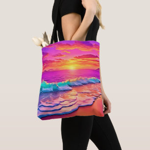 Das Design des Sonnenuntergangs Tasche