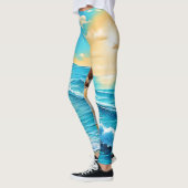 Das Design des Sunlit Beach Waves Leggings (Links)