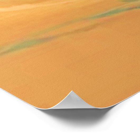 Das Design des Sunlit Beach Waves Poster (Ecke)