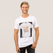 Das Design des T - Shirt enthält den Satz "Braves (Vorderseite voll)