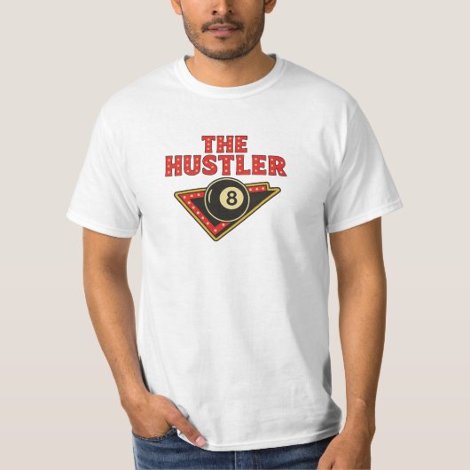Das Design des T - Shirt Hustler Billiards (Vorderseite)