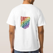 Das Design des T - Shirt "United Pride Bright Futu (Rückseite)