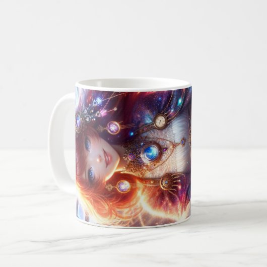 Das Design eines Mädchens Kaffeetasse (Vorderseite Links)
