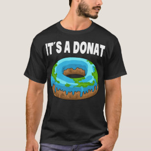 Das Design ist eine flache, glatte Globus-Archäolo T-Shirt