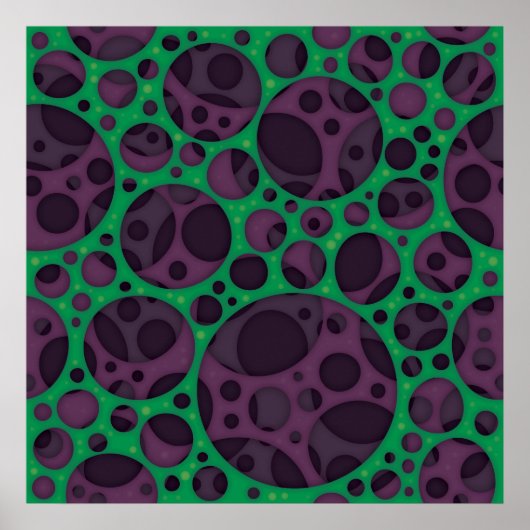 Das Design-Muster der Abstrakten schlanken Klammer Poster (Vorne)