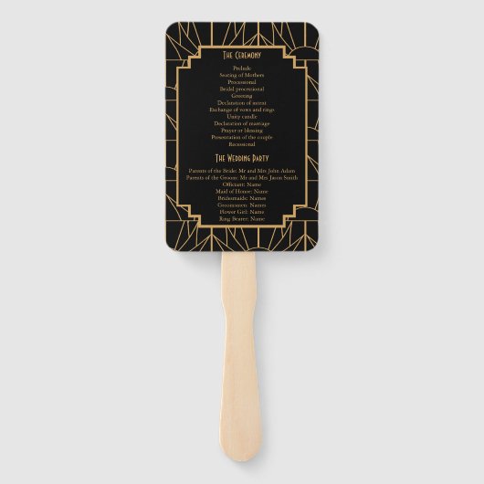 Das Design und das Design der Schwarzen Kunst Fächer (Rückseite)