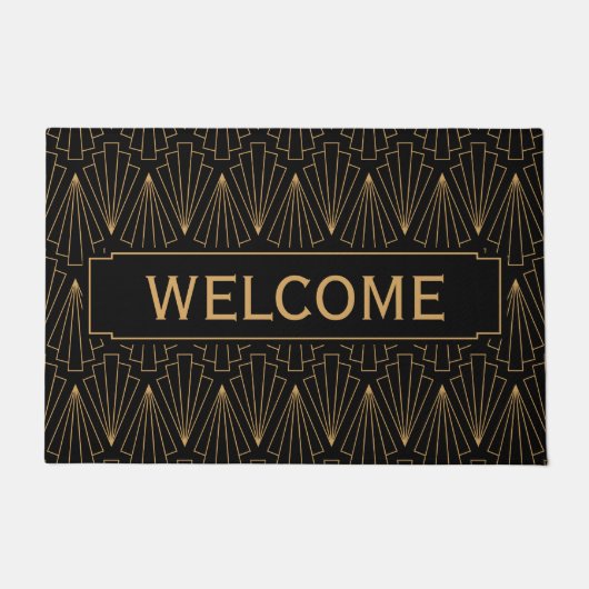 Das Design und das Design der Schwarzen Kunst Fußmatte (Vorderseite)