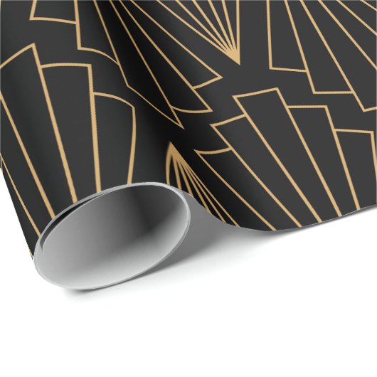 Das Design und das Design der Schwarzen Kunst Geschenkpapier (Rolleneckpunkt)