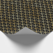 Das Design und das Design der Schwarzen Kunst Geschenkpapier (Ecke)