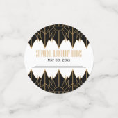 Das Design und das Design der Schwarzen Kunst Konfetti (Klein Vorderseite)