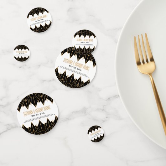 Das Design und das Design der Schwarzen Kunst Konfetti (Gruppe)