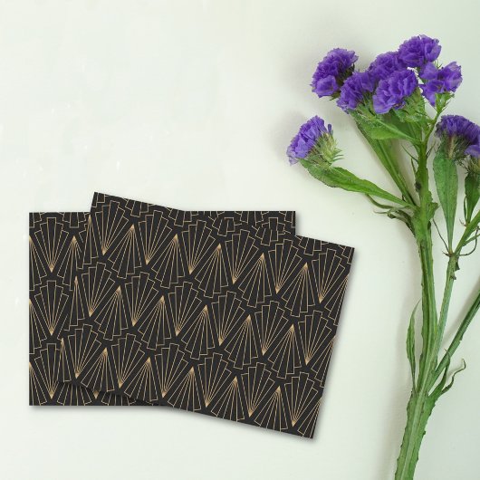 Das Design und das Design der Schwarzen Kunst Seidenpapier