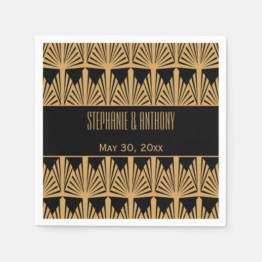 Das Design und das Design der Schwarzen Kunst Serviette (Vorderseite)