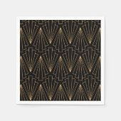 Das Design und das Design der Schwarzen Kunst Serviette (Vorderseite)