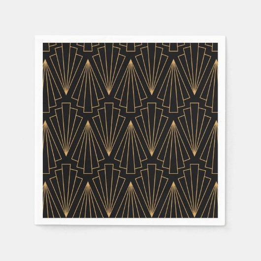 Das Design und das Design der Schwarzen Kunst Serviette (Vorderseite)