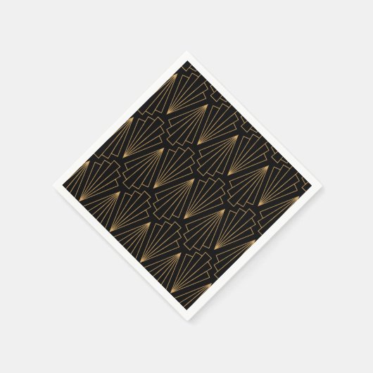 Das Design und das Design der Schwarzen Kunst Serviette (Ecke)