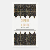 Das Design und das Design der Schwarzen Kunst Serviette (Vorderseite)