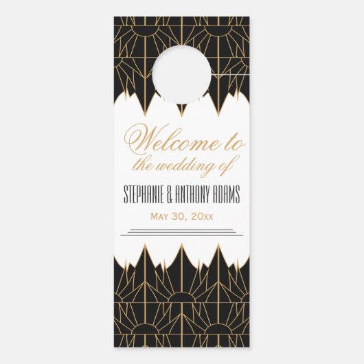 Das Design und das Design der Schwarzen Kunst Türanhänger (Rückseite)