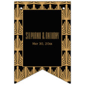 Das Design und das Design der Schwarzen Kunst Wimpelkette (Zweite Fahne)