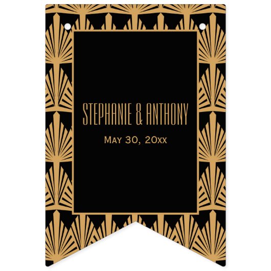 Das Design und das Design der Schwarzen Kunst Wimpelkette (Erste Fahne)