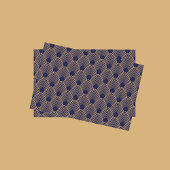 Das Design von "Gold und Blau" Seidenpapier