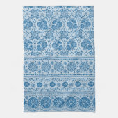 Das Design von Indigo Blue Floral Imitate ist indi Küchentuch (Vertikal)