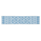 Das Design von Indigo Blue Floral Imitate ist indi Kurzer Tischläufer (Horizontal)