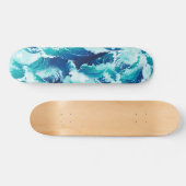 Das Design von Meereswellen oder Wellen mit großer Skateboard (Horizontal)