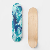 Das Design von Meereswellen oder Wellen mit großer Skateboard (Vorderseite)